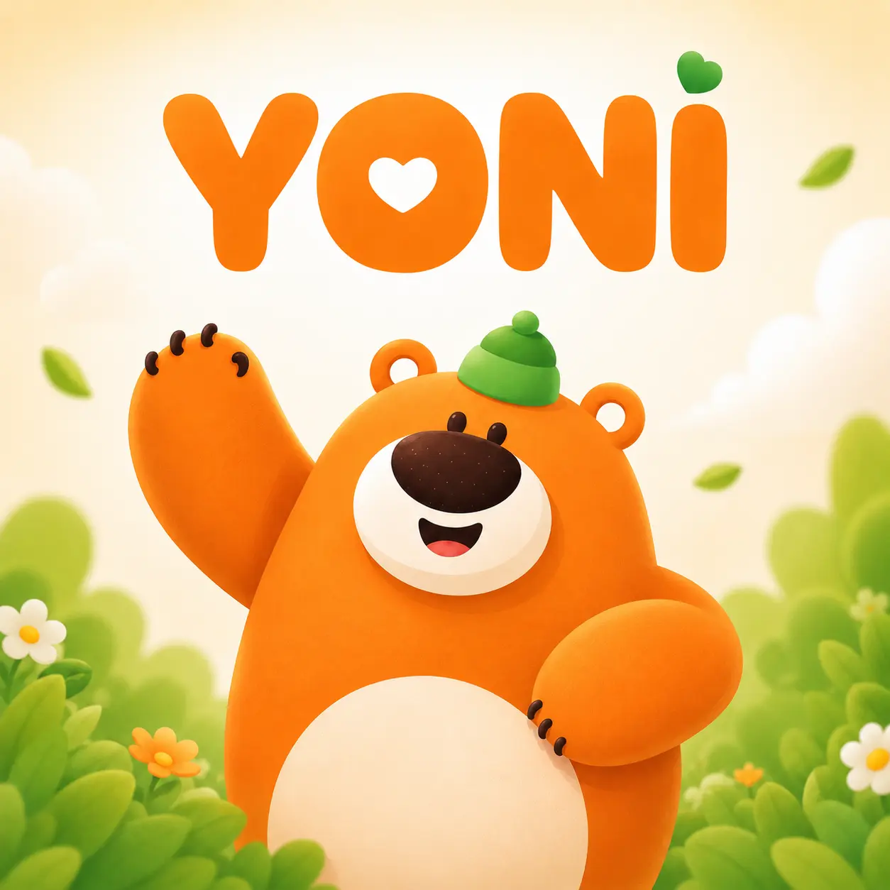 Yoni, the orange bear companion