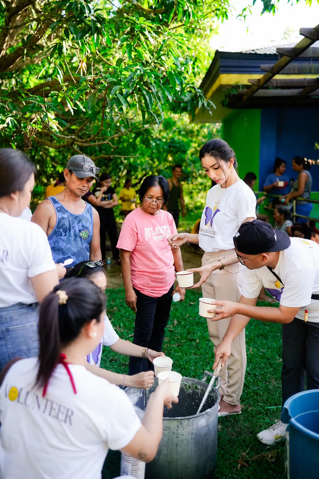 Francine Marie Bautista with a group